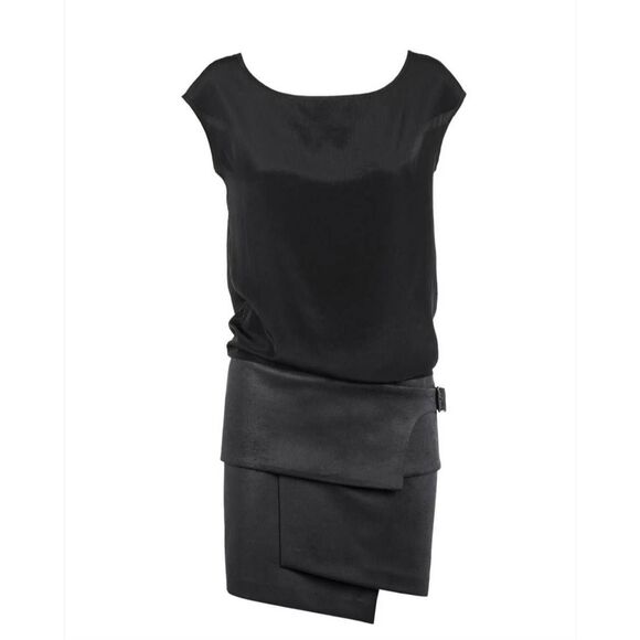 Cop Copine Inception black asymmetrical dress - Picture 1 of 5